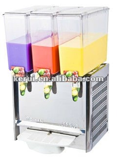 3 bowls of 9 liters cold juice dispenser