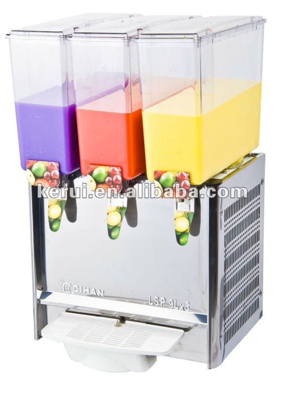 3 bowls of 9 liters refrigerated beverage dispenser