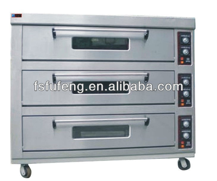 3 Deck 6 Tray Electric Bakery Deck Oven FED-R36