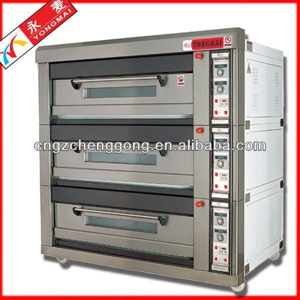 3 deck industrial electric bread baking oven