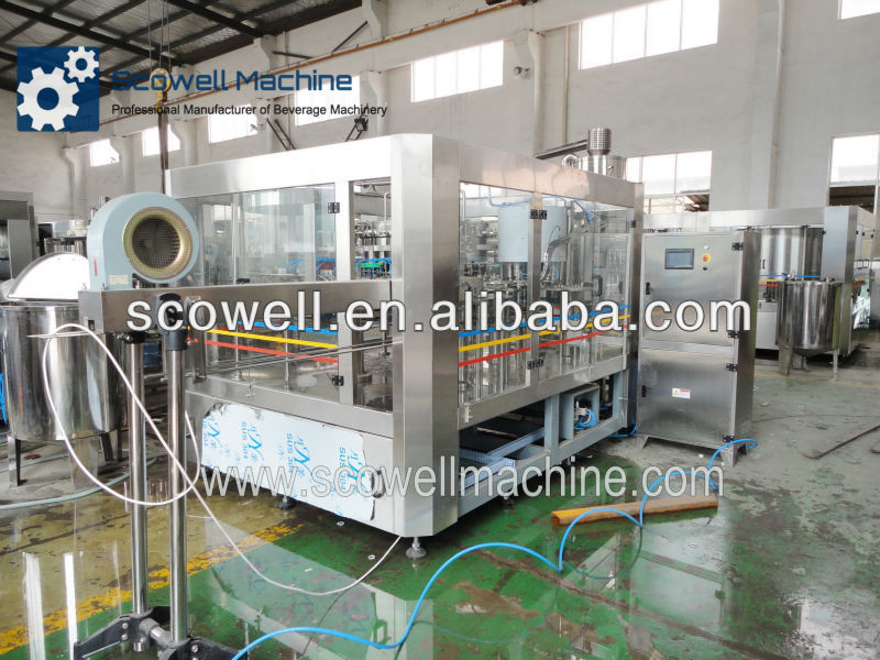 3 in 1 Monoblock Drink Water Bottling Machinery For PET Bottle