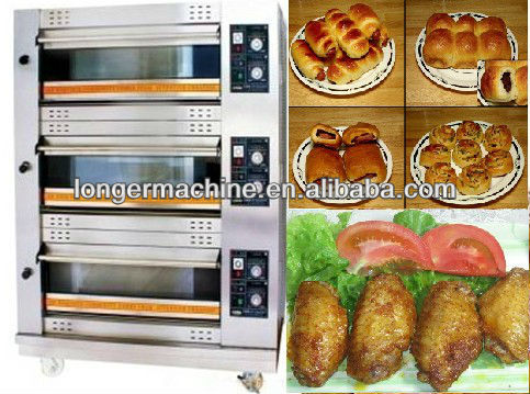 3 Layer 6 Pan Gas Oven|Electric Oven|Bread Baking Machine