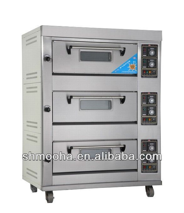 3 layers deck oven(3 Decks 6 Trays,manufacturer low price)