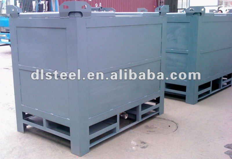 3000L steel ibc box tank with fork position