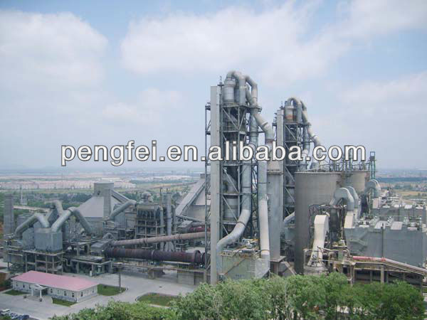 3000tpd dry process rotary kiln cement production line