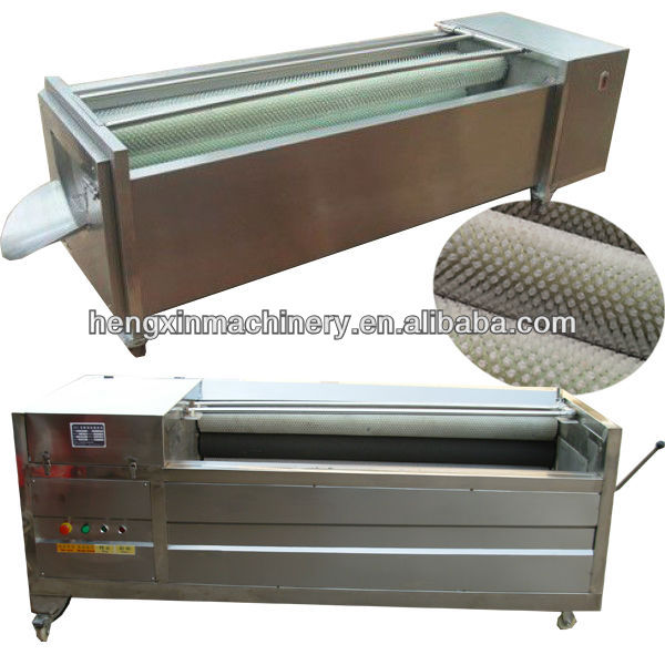 304 stainless steel brush type automatic murphy/ potato peeling machine