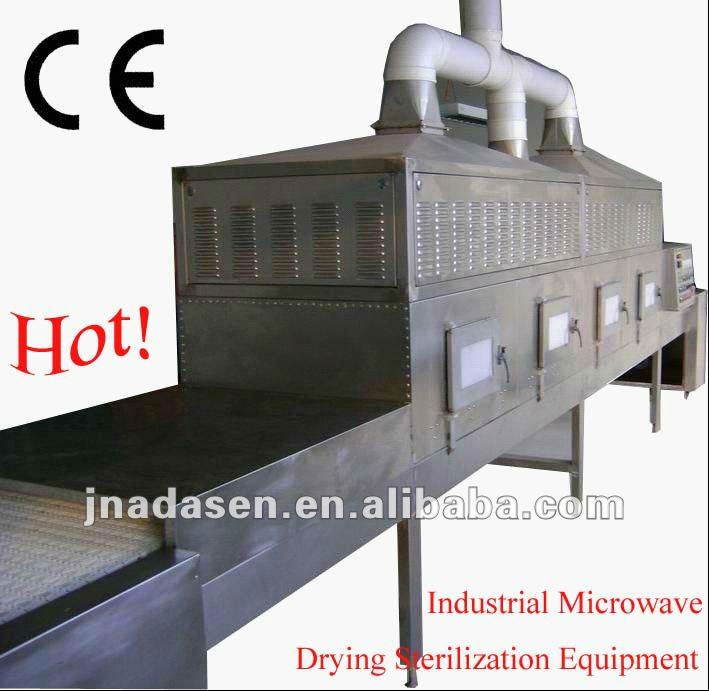 30KW Tunnel conveyor belt continuous herbs microwave drying&sterilization machine