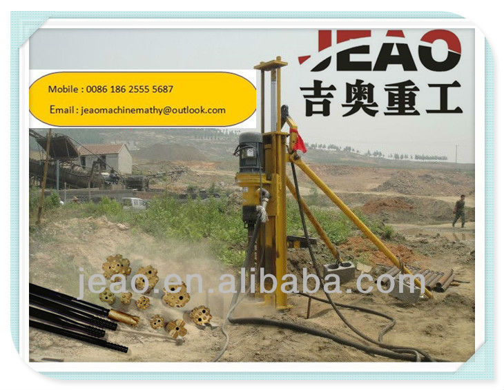 30M deep Low running cost blasting holes drilling machine medium mining project KQD70