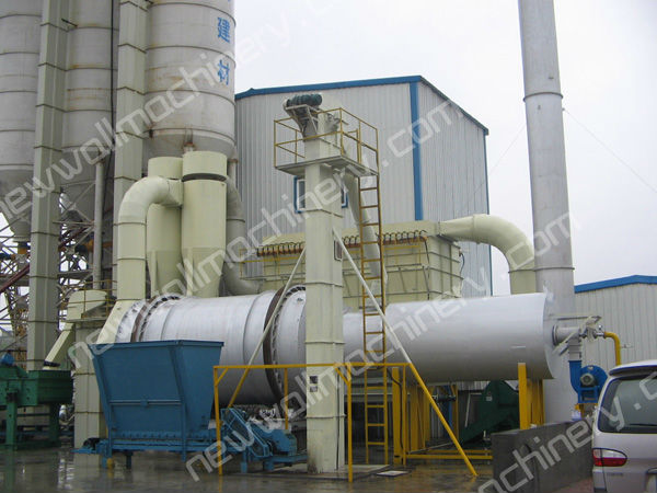 30T/hour yellow sand drying system with gas burner for dry mix plant