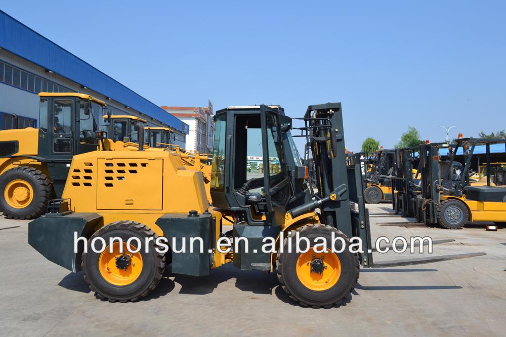 3500KG 4WD All-terrain forklift/cross country forklift