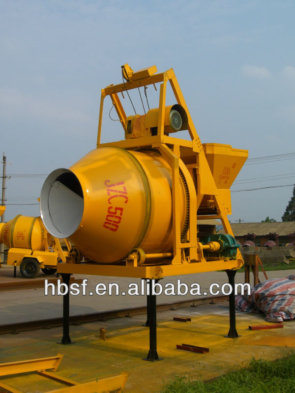 350L 4.5kw electric portable stationary concrete mixer