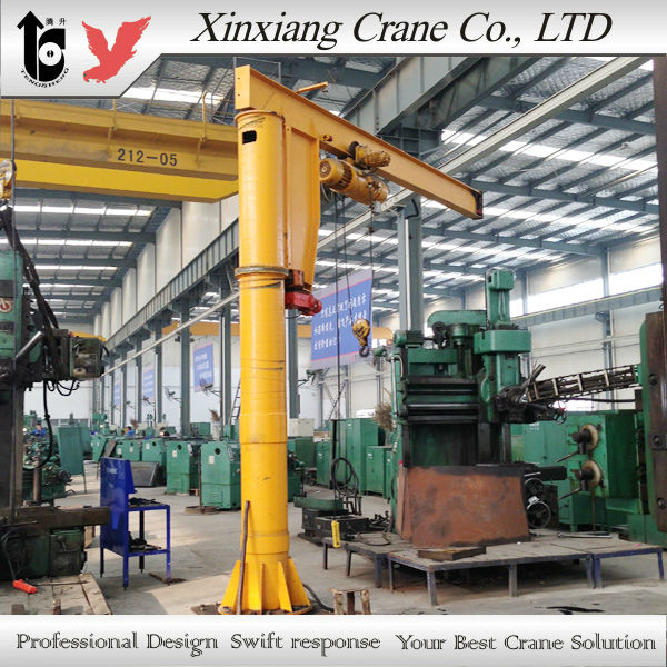 360 degree rotation pillar mounted jib crane