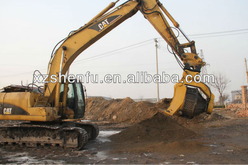 360degree excavator rotatng screen bucket