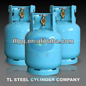 3kg refilled empty lpg gas cylinder/gas bottle with valve