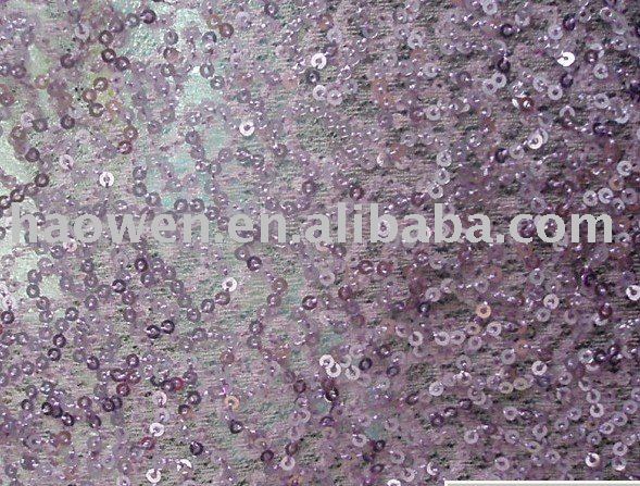 3mm round brilliant plaind embroidery mesh fabric /MS. dress fabric