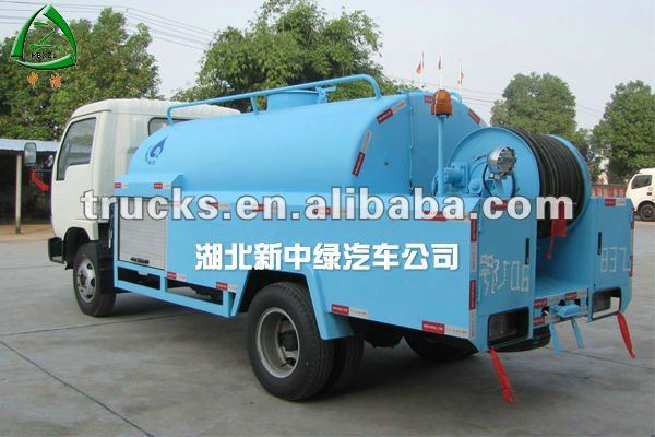 3T Vacuum High Pressure Sewer Truck