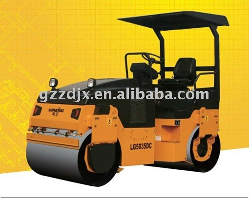 3ton double drum vibratory road roller