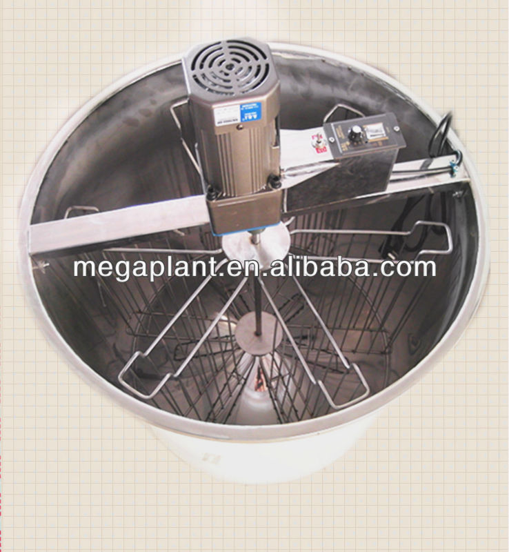 4 frames electric motor honey extractor/honey processing equipment