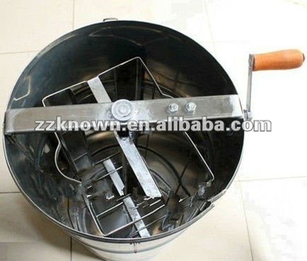 4 frames stainless steel manual honey extractor