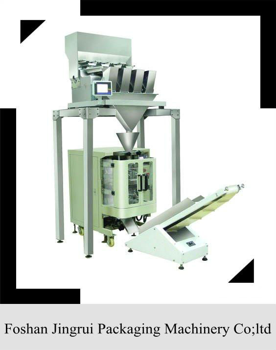 4 head linear weigher plastic granules machine