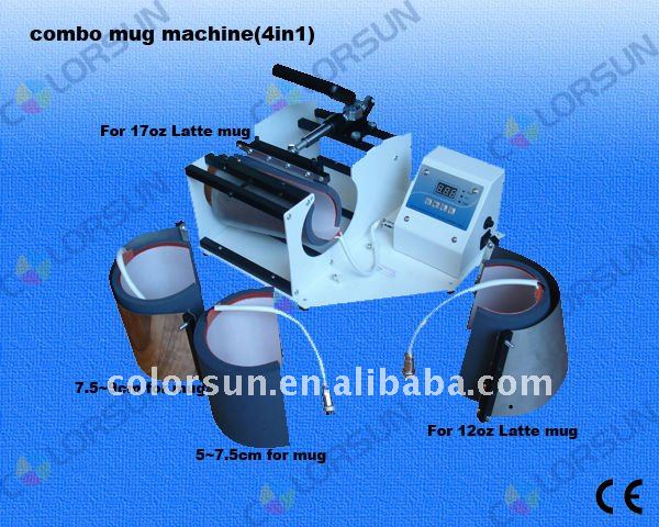 4 in 1 multifunctional mug heat press machine with CE