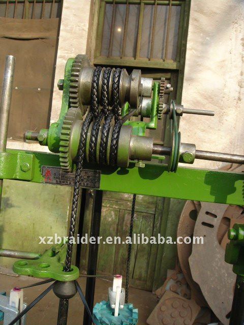 4 spindles leather cord braiding machine