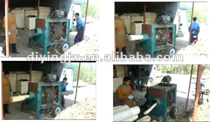 40-300mm Ring type wood peeling machine , wood stripping machine