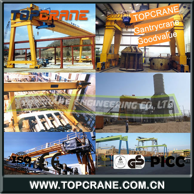 40ton Double girder Gantry crane with hoist trolley