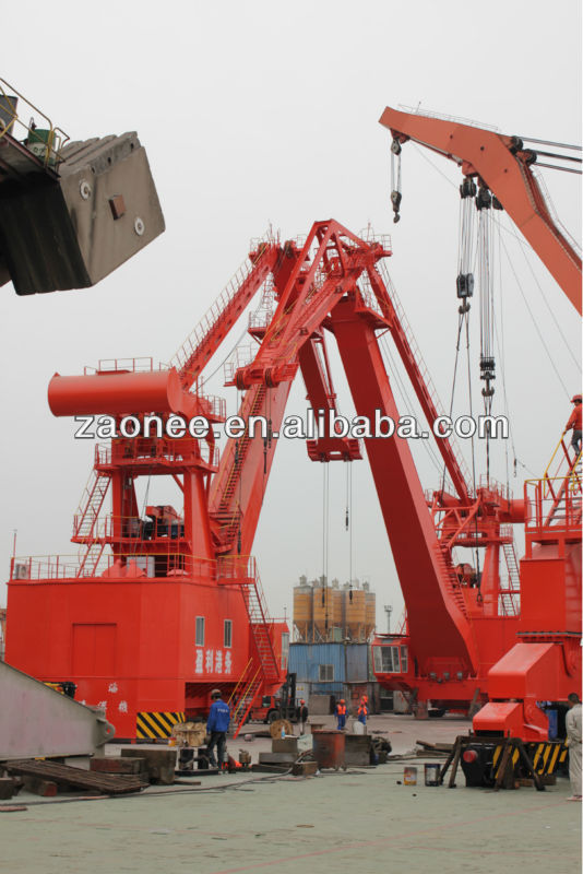 40Tons Jetty Portal Crane with Grab Hook