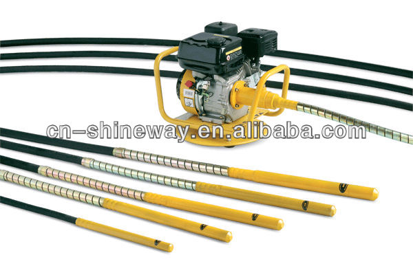 45mm,6m long,Best Price Concrete Vibratory Poker,with 96pcs steel wire, Mn40 spring lining. Flexible shaft 70# steel