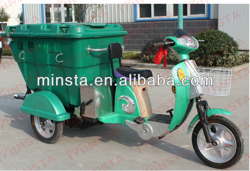 48v 24AH Maintenance-free battery electric type mini garbage truck