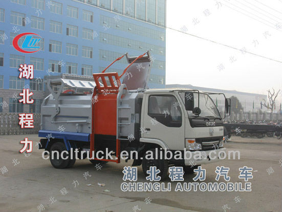 4m3 DongFeng XBW side-loading compression garbage truck