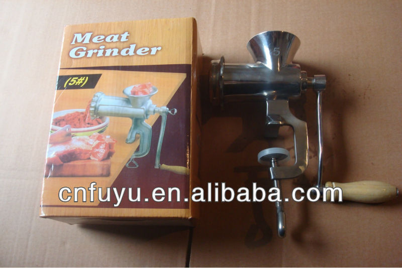 5# ss304 hand operated meat grinder(factory)