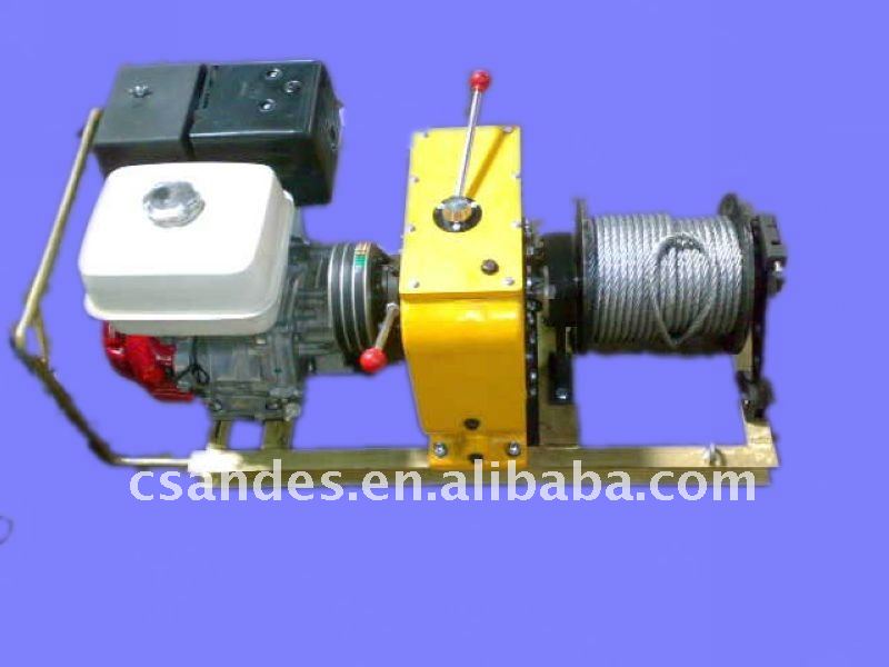 5 Ton Honda Gasoline Engine Powered lifting Wire Rope Winch