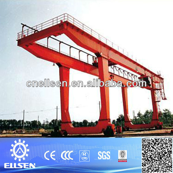 50 ton Double Girder rail gantry crane With Certificate