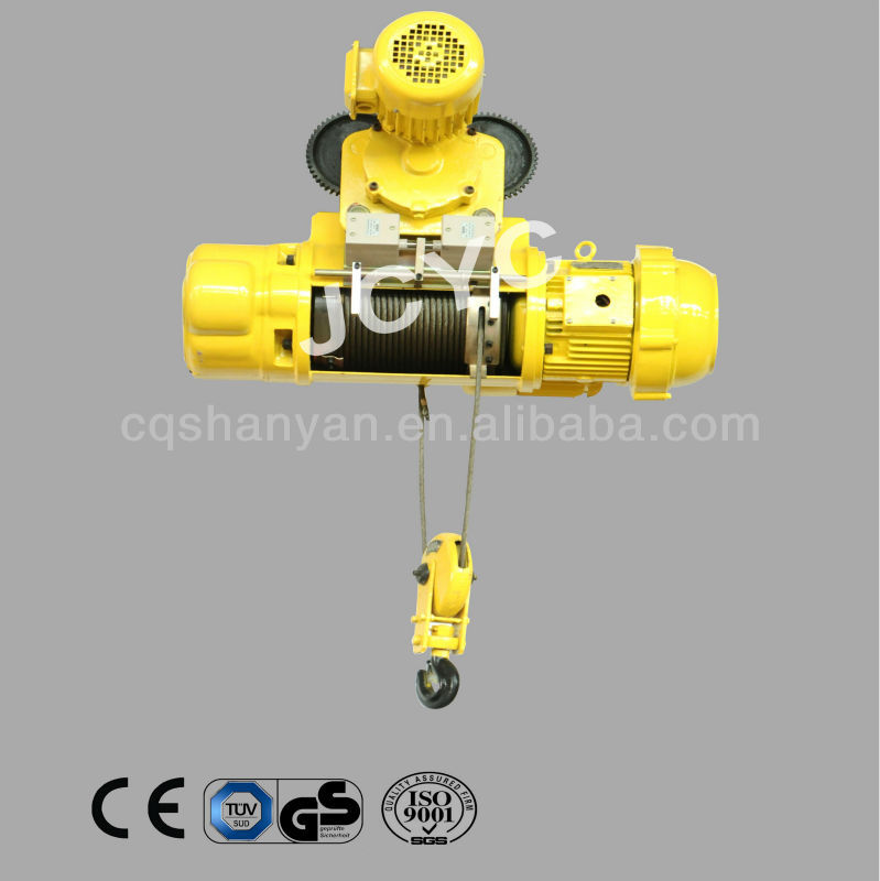 500kg-20T,MD1 double speed hoist,electric lifting crane,overhead hoist