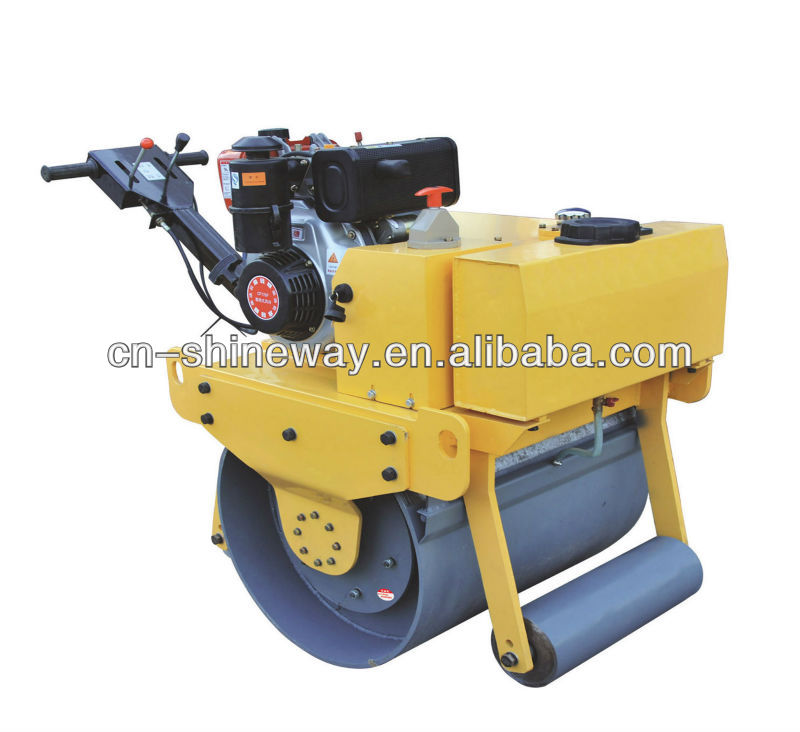 500kg roller with CF178F Diesel engine, Single Drum vibratory roller with 700mm drum width