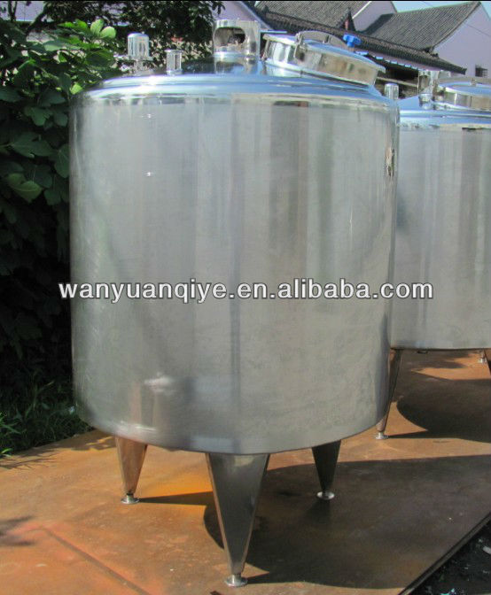 500L cooling and heating tank made of SS304 with hot water jacket