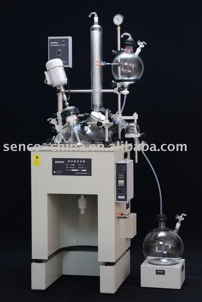 50L Multifunctional Reactor - Single Glass Reactor Incline Stereo Stir Heating Sys inbuild SENCO