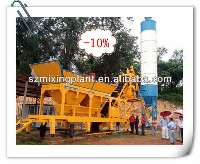 50m3/h Portable Concrete Batching Plant