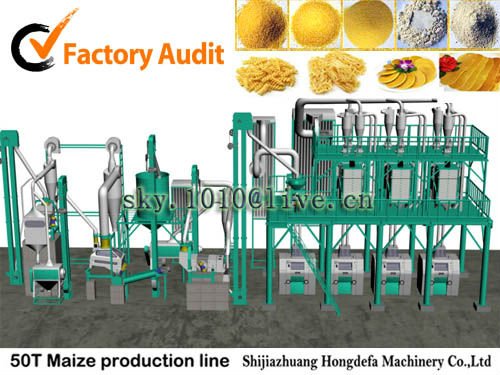 50T Maize flour production line