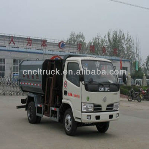 5cbm Dongfeng side load garbage truck