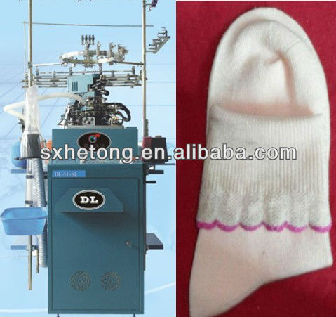 5F computer plain socks knitting machine