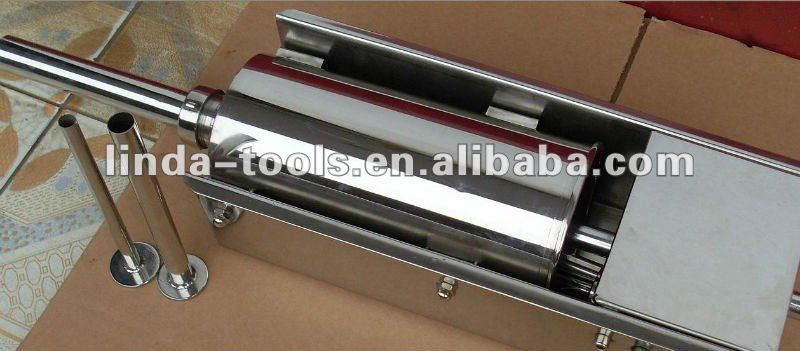 5L stainless steel horizontal sausage stuffer