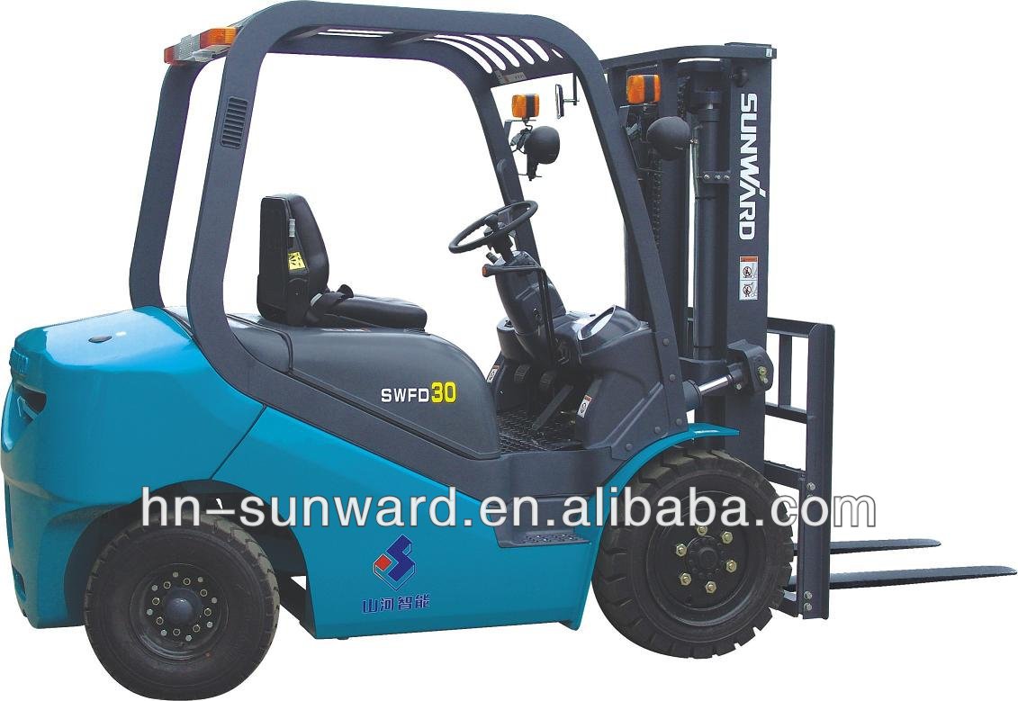 5T Blue Colour Sunward Forklift SWFD50H with ISUZU Engine