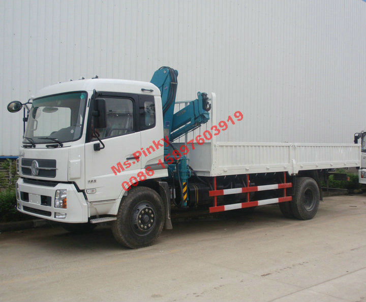 5Tons 6.3Tons Crane Truck Dongfeng 4*2 190HP Cummins Engine