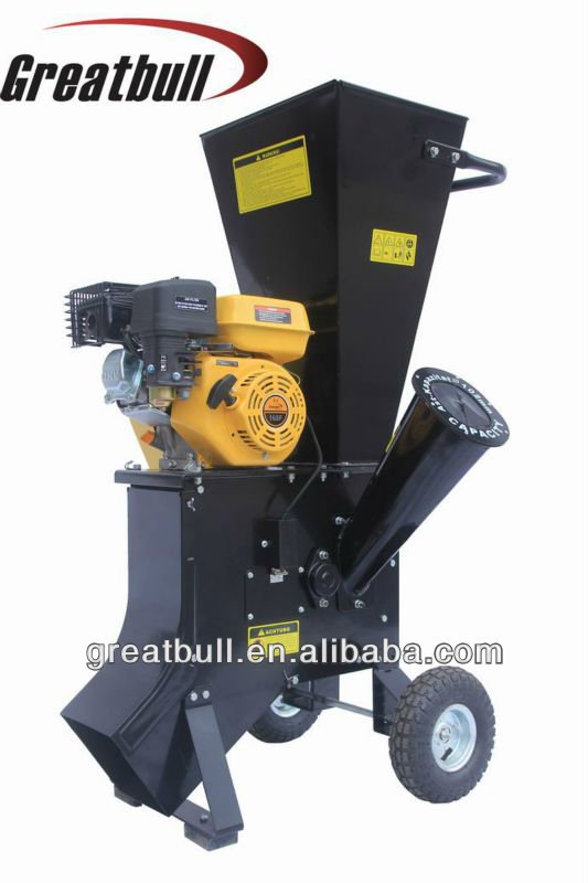 6.5hp gasoline 4 stroke HSS chipping knives chipper shredder