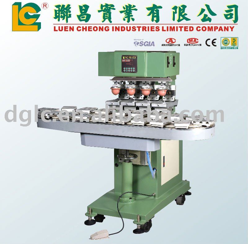 6 Color Pad Printing Machine with Conveyor