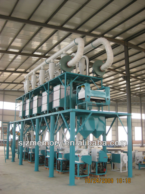 60 T/D maize flour mill equipment