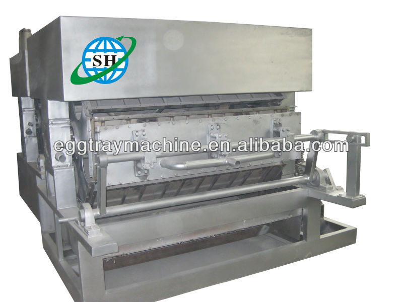 6000pcs/h egg cake tray machine/chian auto energy-saving hydraulic hot press machine/ISO9001 CE wastepaper pulp moulding machine